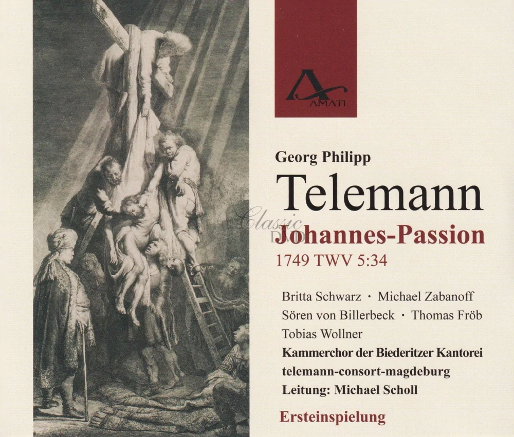 TELEMANN,G.P.: St John Passion 1749, TWV 5:34 (2CD)