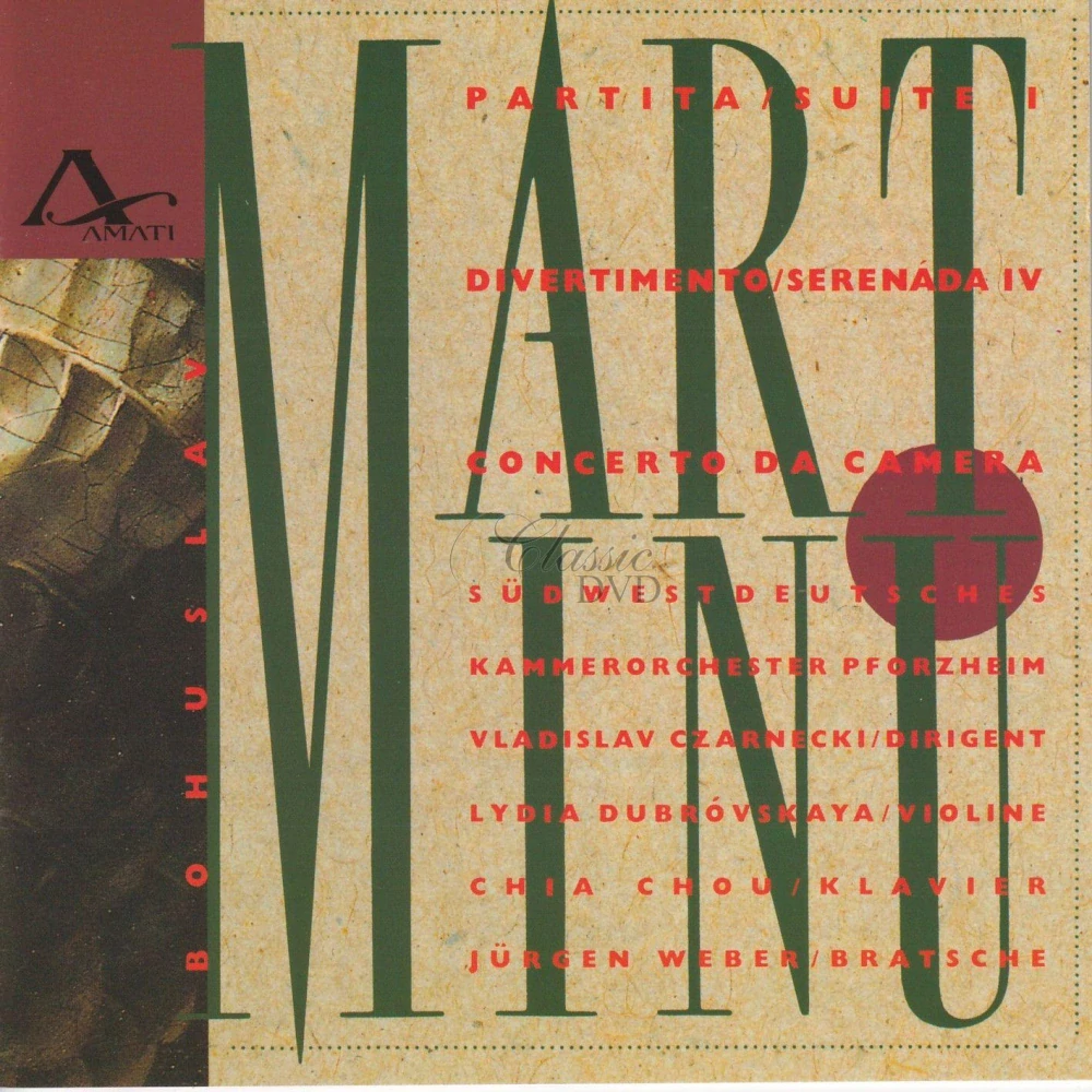 MARTINŮ,B.: Partita / Divertimento (CD)
