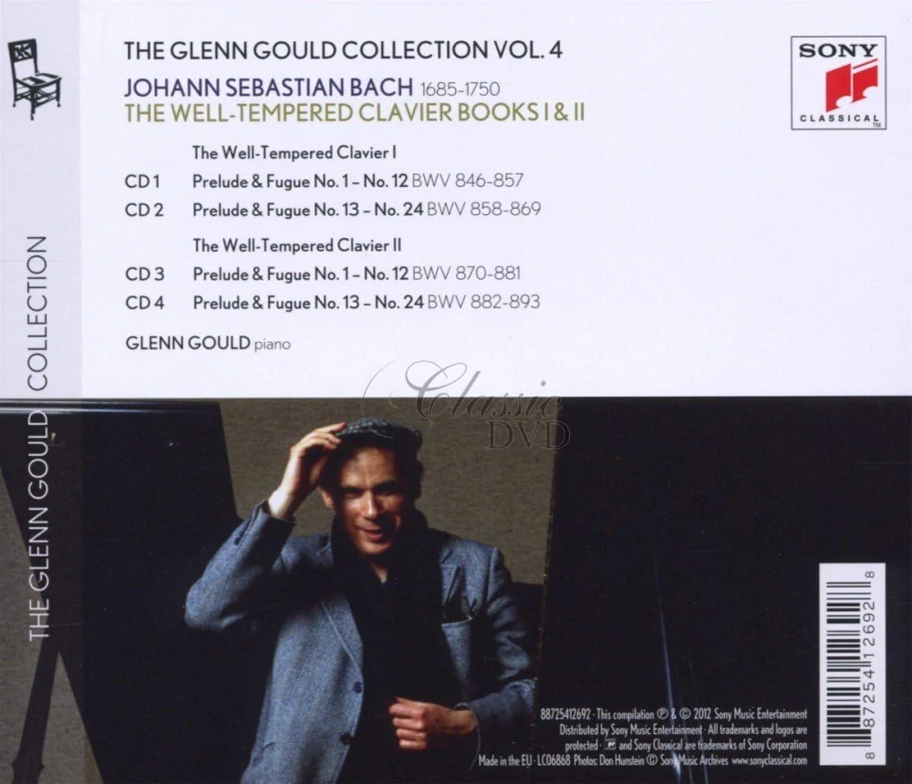 Glenn Gould plays Bach: The Well-Tempered Clavier Books I & II, BWV 846-893 (4CD)