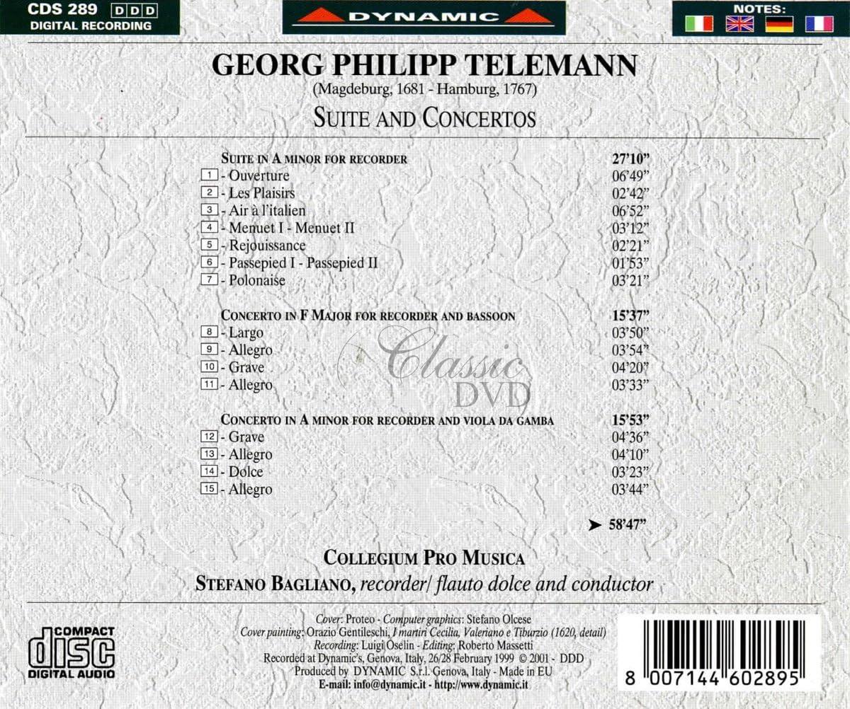 TELEMANN,G.P.: Suite and Concertos (CD)