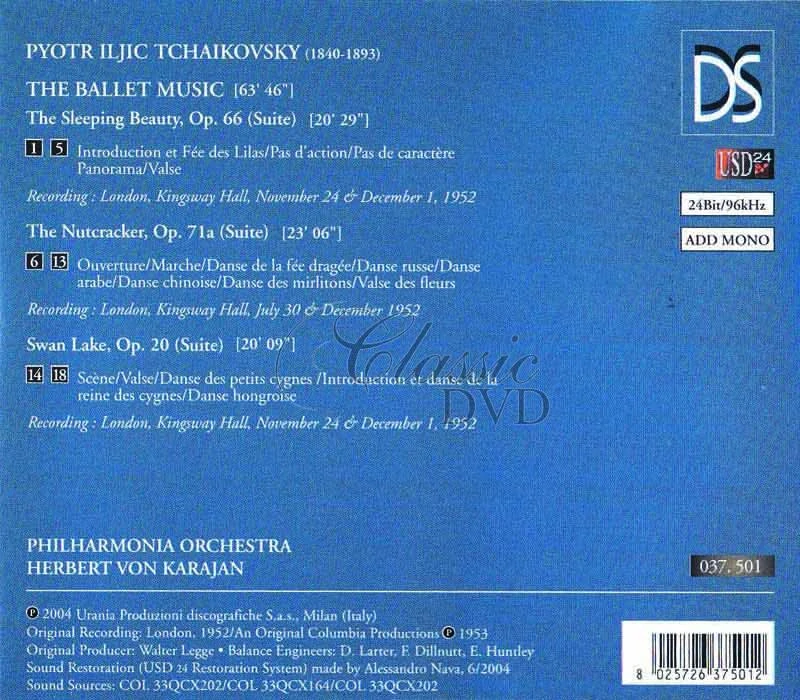 Karajan conducts Tchaikovsky (CD)