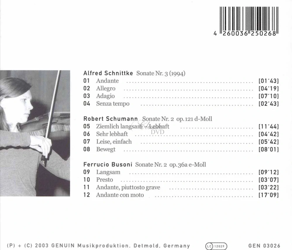 SCHNITTKE / SCHUMANN / BUSONI - Sonatas For Violin And Piano (CD)