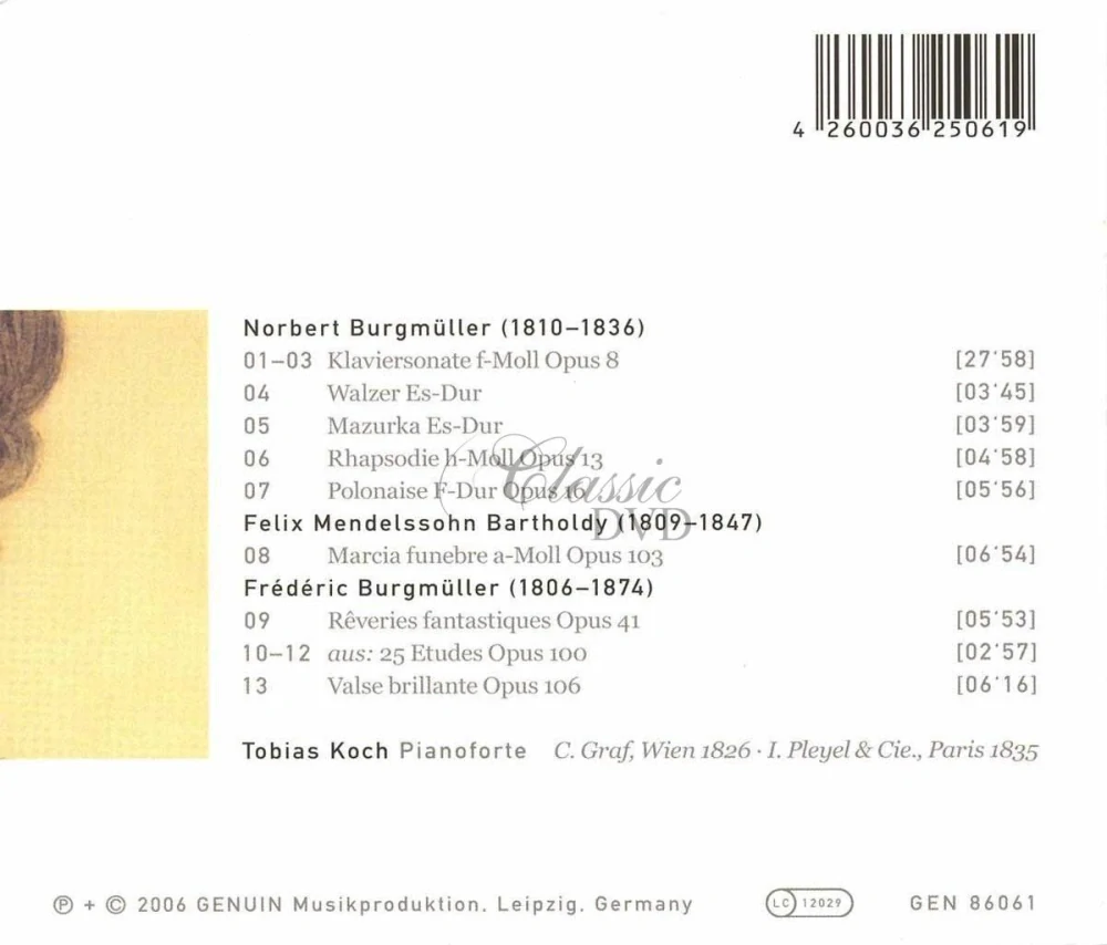 Norbert Burgmüller – Complete Works for Pianoforte (CD)