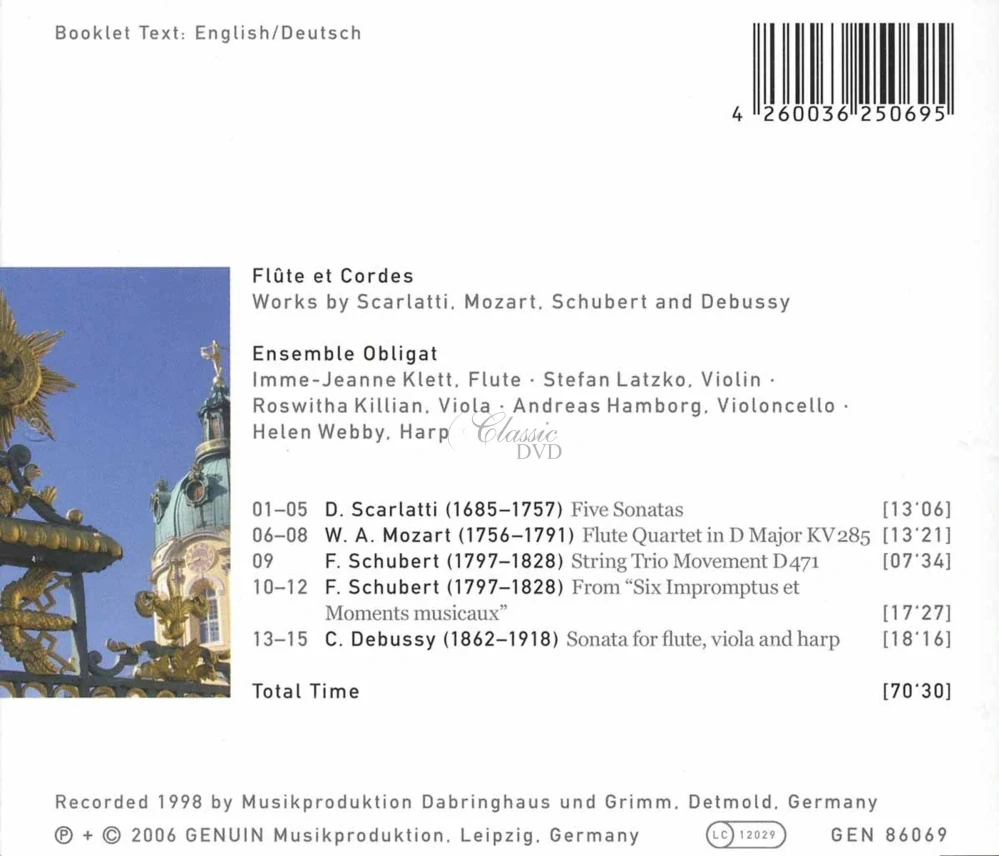 SCARLATTI / MOZART / SCHUBERT / DEBUSSY Flute Et Cordes (CD)
