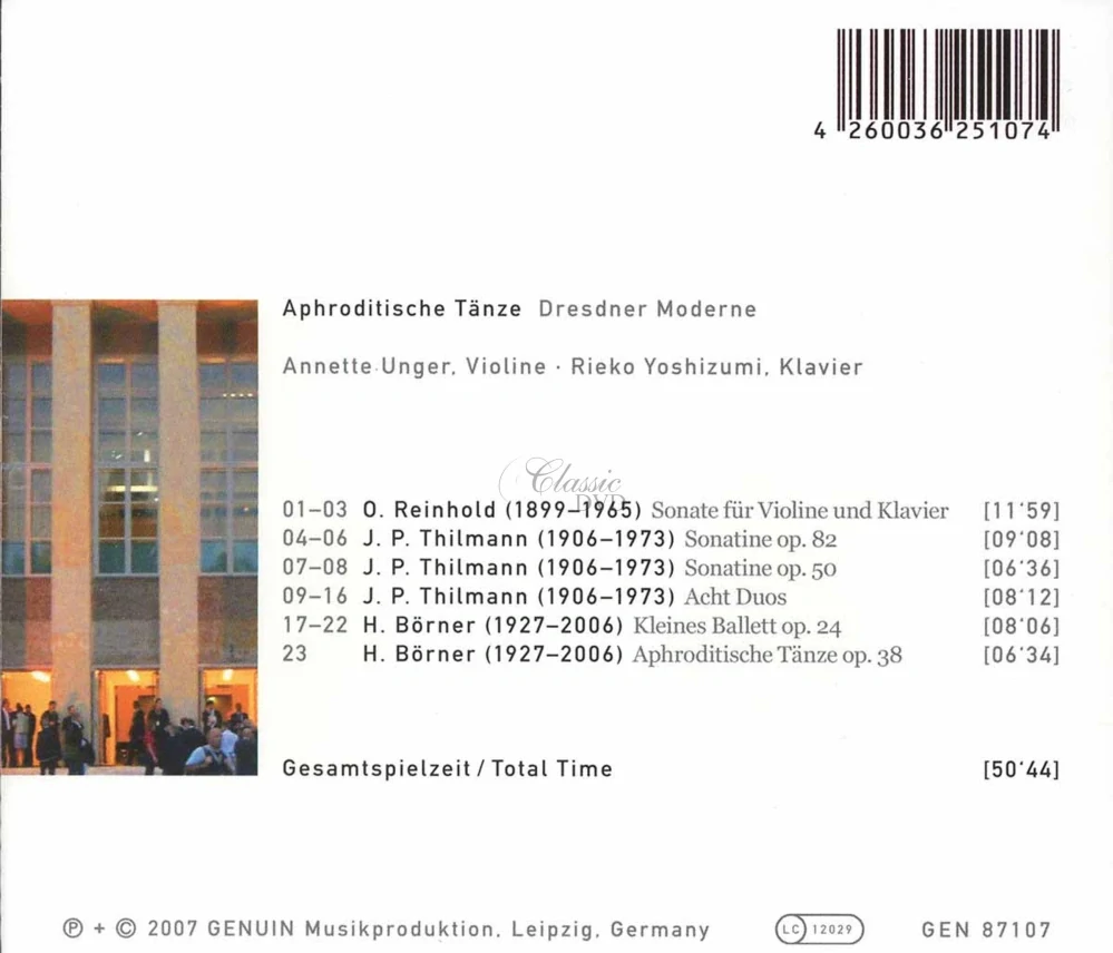 REINHOLD / THILMANN / BOERNER - Aphroditische Taenze (CD)