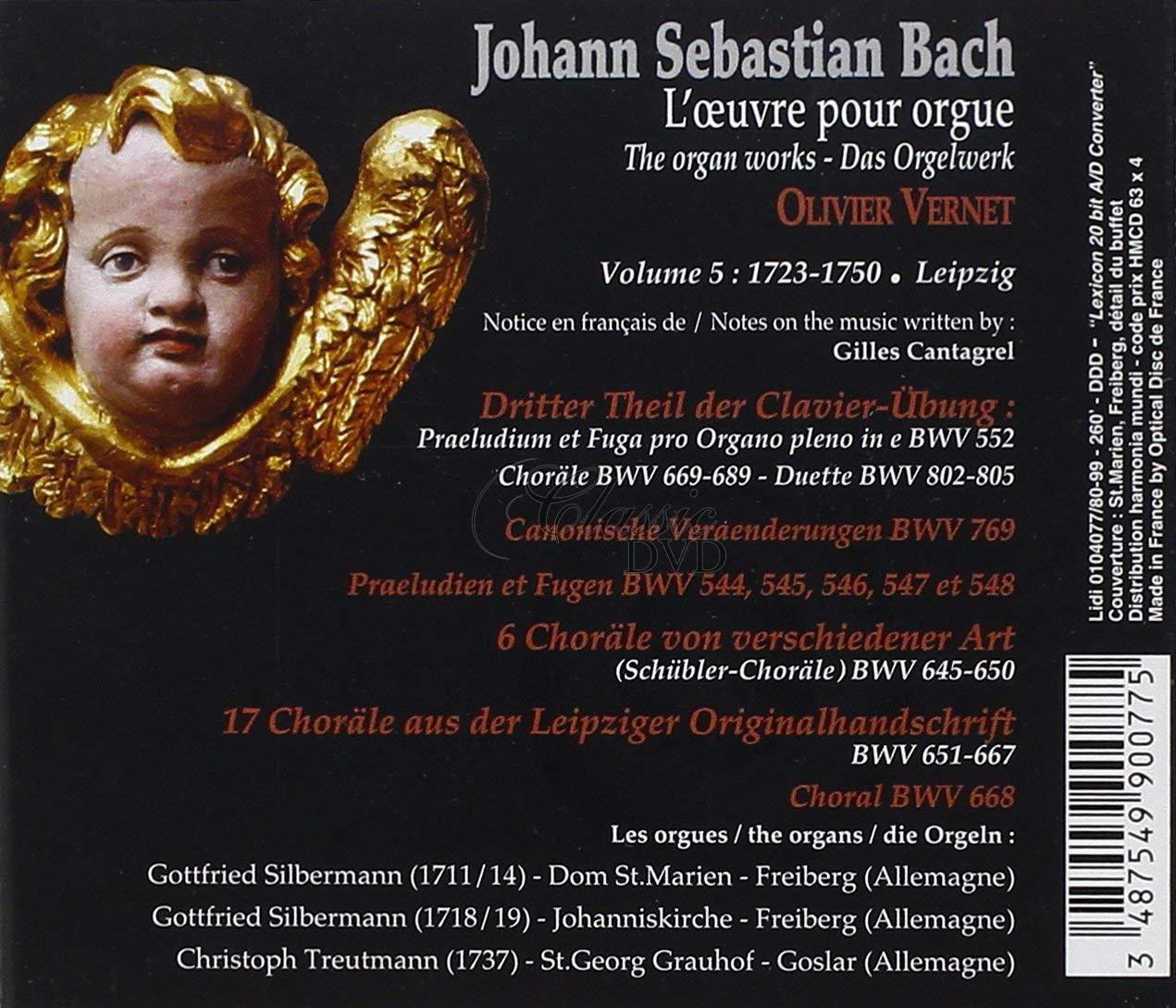 BACH,J.S.: The Organ Works V, Vernet, O. (4CD)