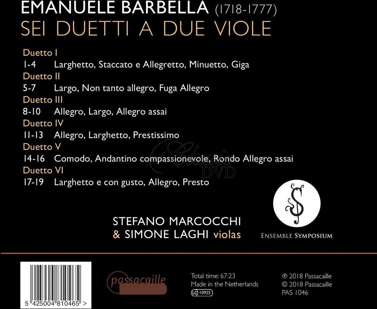Barbella: Sei Duetti a Due Viole (CD)