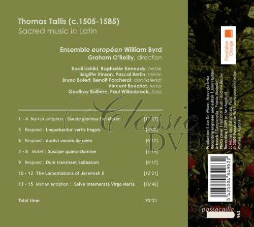 TALLIS,T.: Sacred Music In Latin (CD)