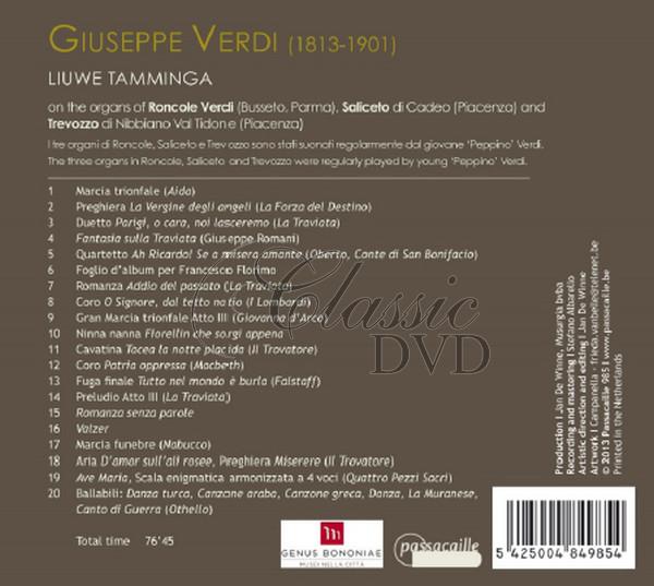 Giuseppe Verdi - VERDI THE ORGANIST (CD)