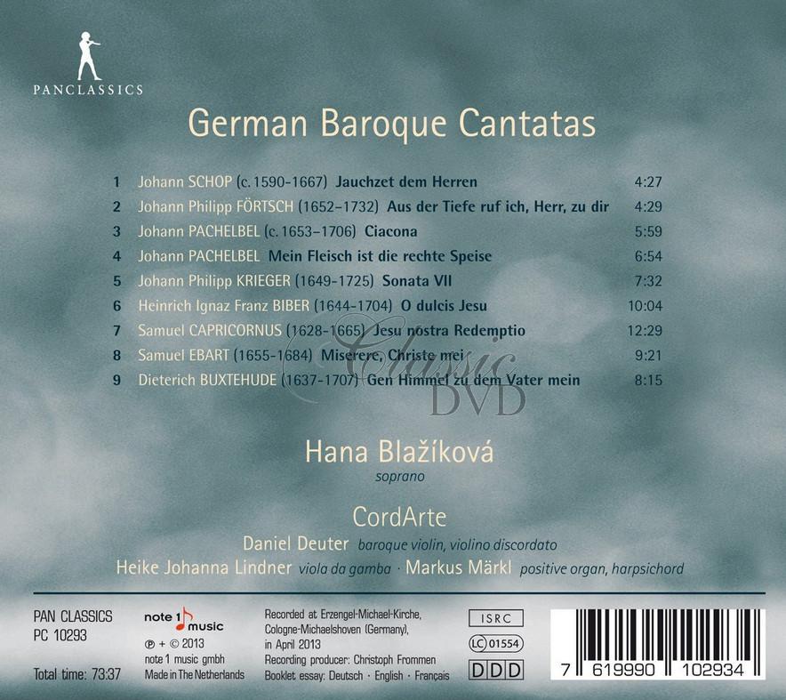 GERMAN BAROQUE CANTATAS. Schop, Förtsch, Pachelbel - Hana Blažíková, soprano (CD)