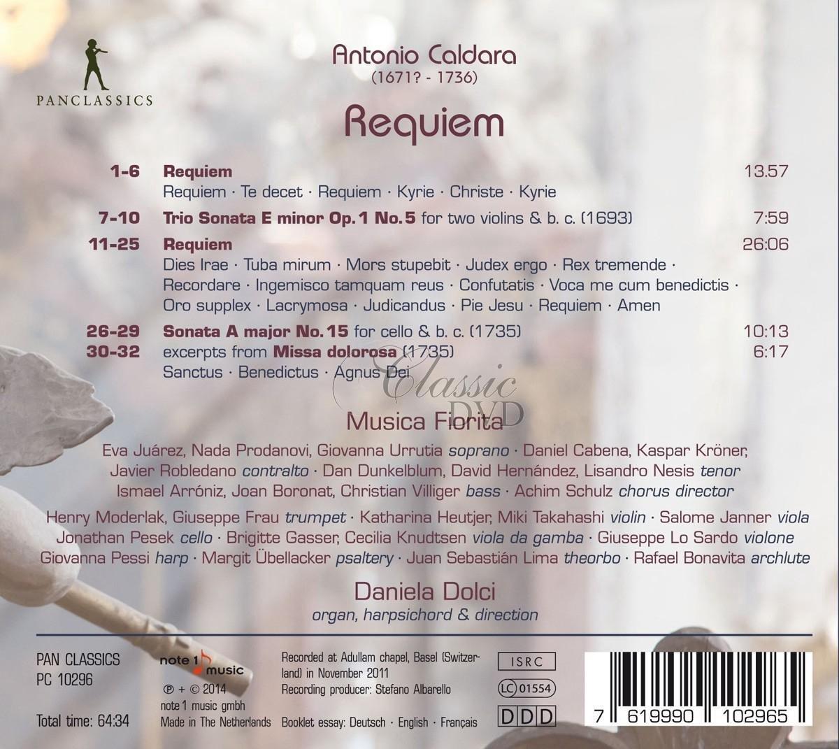Antonio Caldara - Requiem (CD)