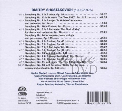 ŠOSTAKOVIČ,D.: Symfonie - komplet /M.Šostakovič/FOK (10CD)