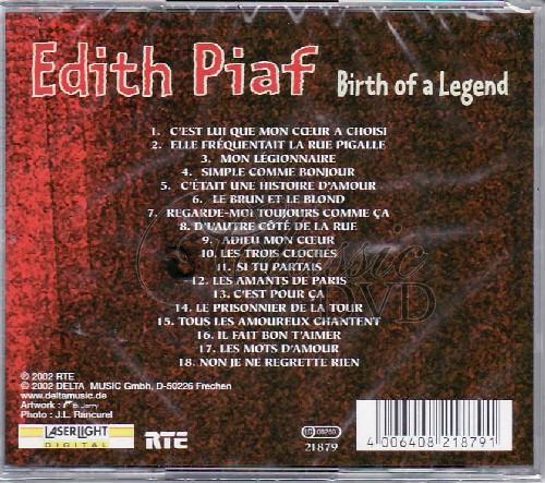 EDITH PIAF: Birth Of A Legend - To nejlepší (CD)