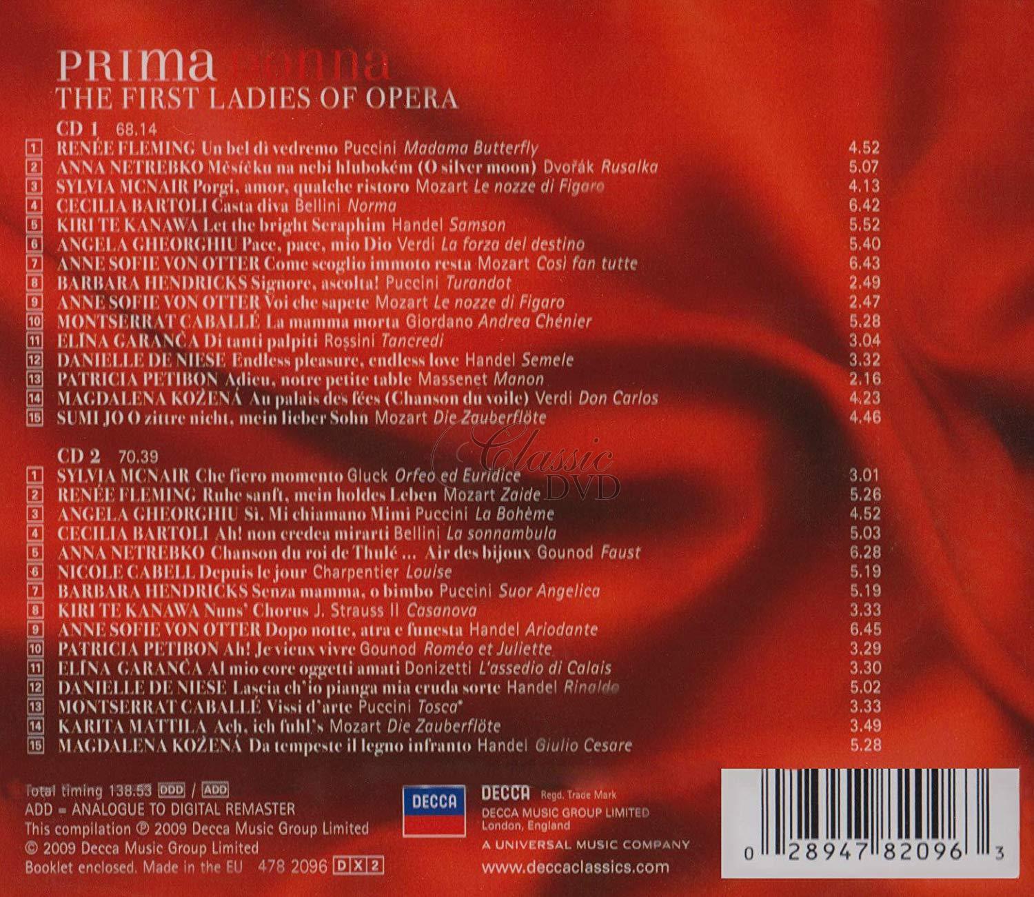 PRIMA DONNA: The First Ladies Of Opera (2CD)
