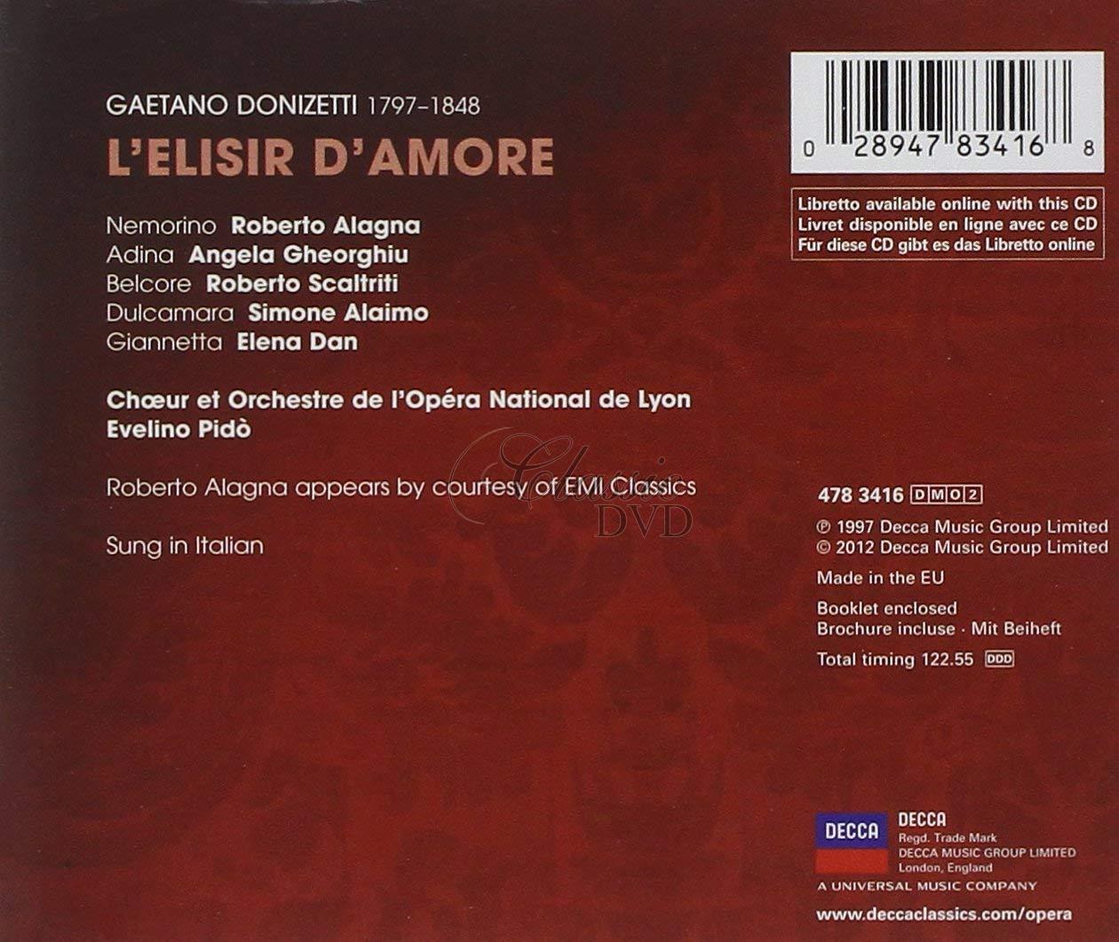 DONIZETTI,G.: L`Elisir D`Amore - Nápoj lásky (2CD)