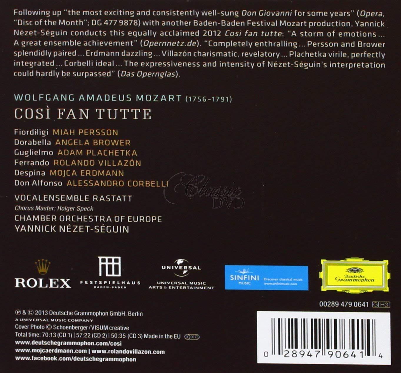 MOZART,W.A.: Cosi fan Tutte - Takové jsou všechny (3CD)