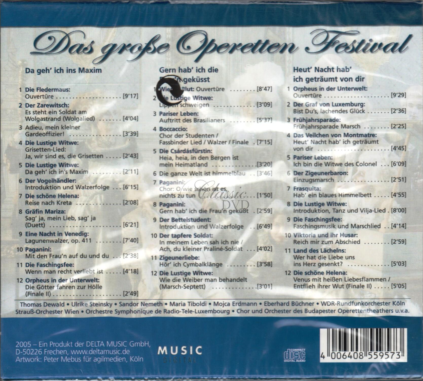 OPERETTEN FESTIVAL: To nejlepší z operety - DÁRKOVÁ EDICE (3CD)