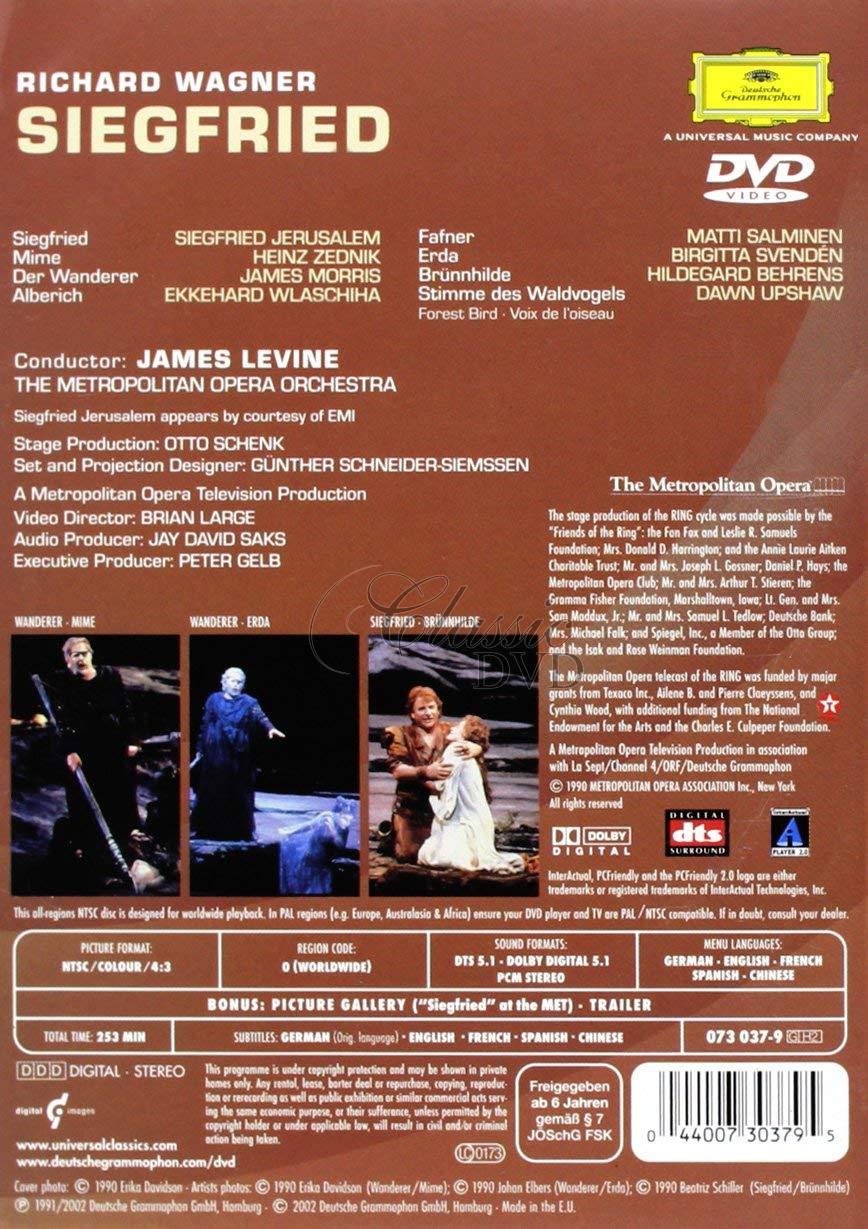 WAGNER,R.: Siegfried - Metropolitan Opera. James Levine (2DVD)