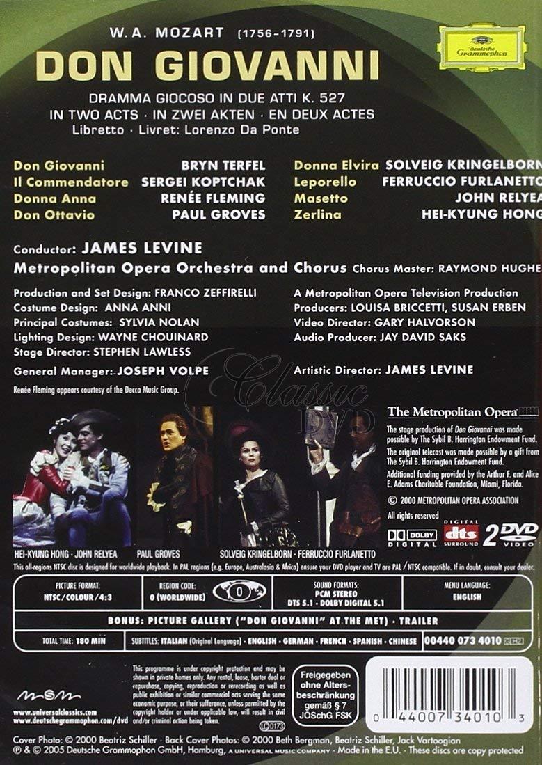 MOZART,W.A.: Don Giovanni - Bryn Terfel · Renée Fleming. Metropolitan Opera (2DVD)