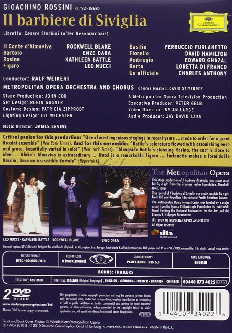ROSSINI,G.: Il Barbiere di Siviglia - Lazebník sevillský. Metropolitan Opera (2DVD)