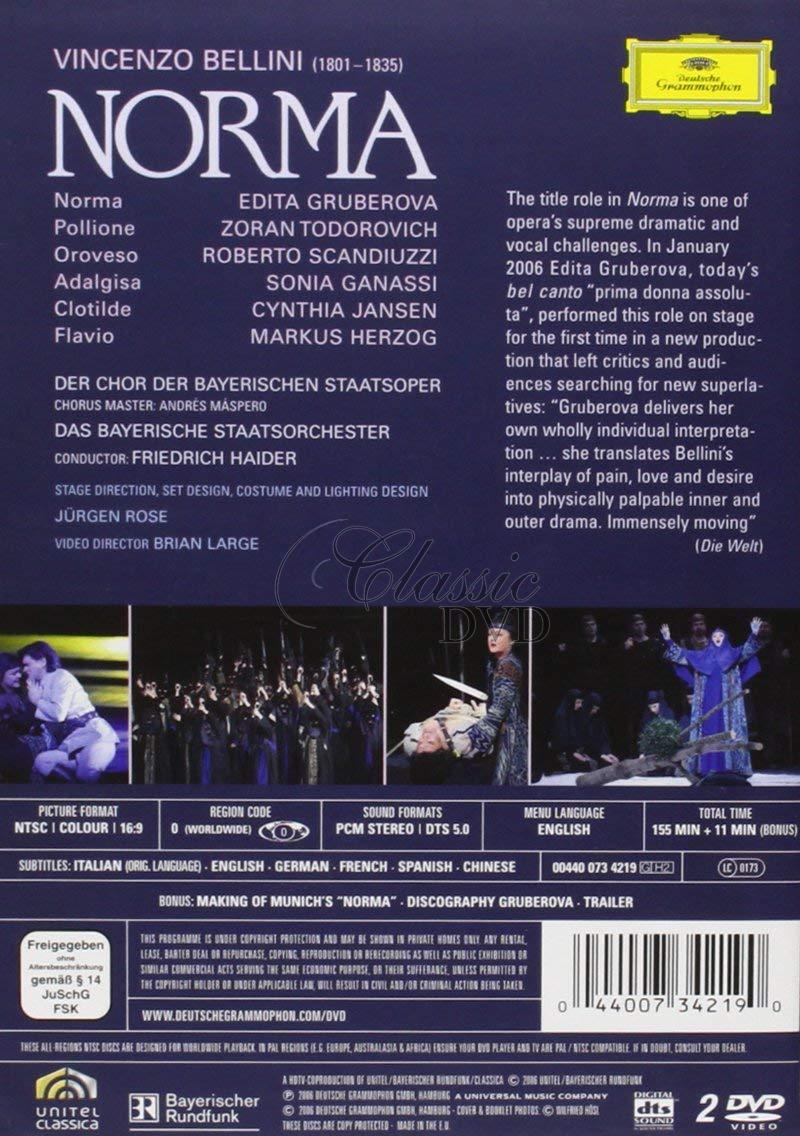BELLINI,V.: Norma - Edita Gruberova · Sonia Ganassi (2DVD)