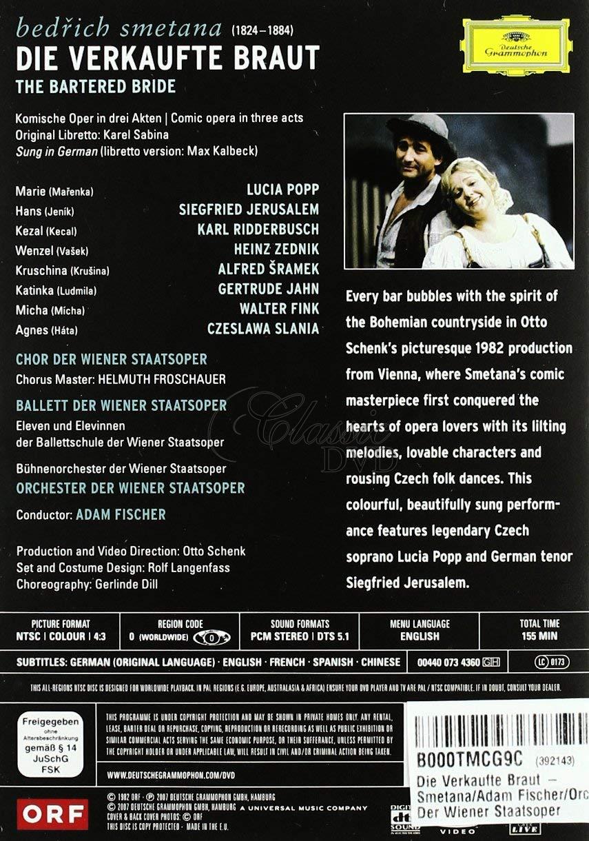 SMETANA,B.: Prodaná nevěsta - Die Verkaufte Braut. Lucia Popp · Siegfried Jerusalem (DVD)