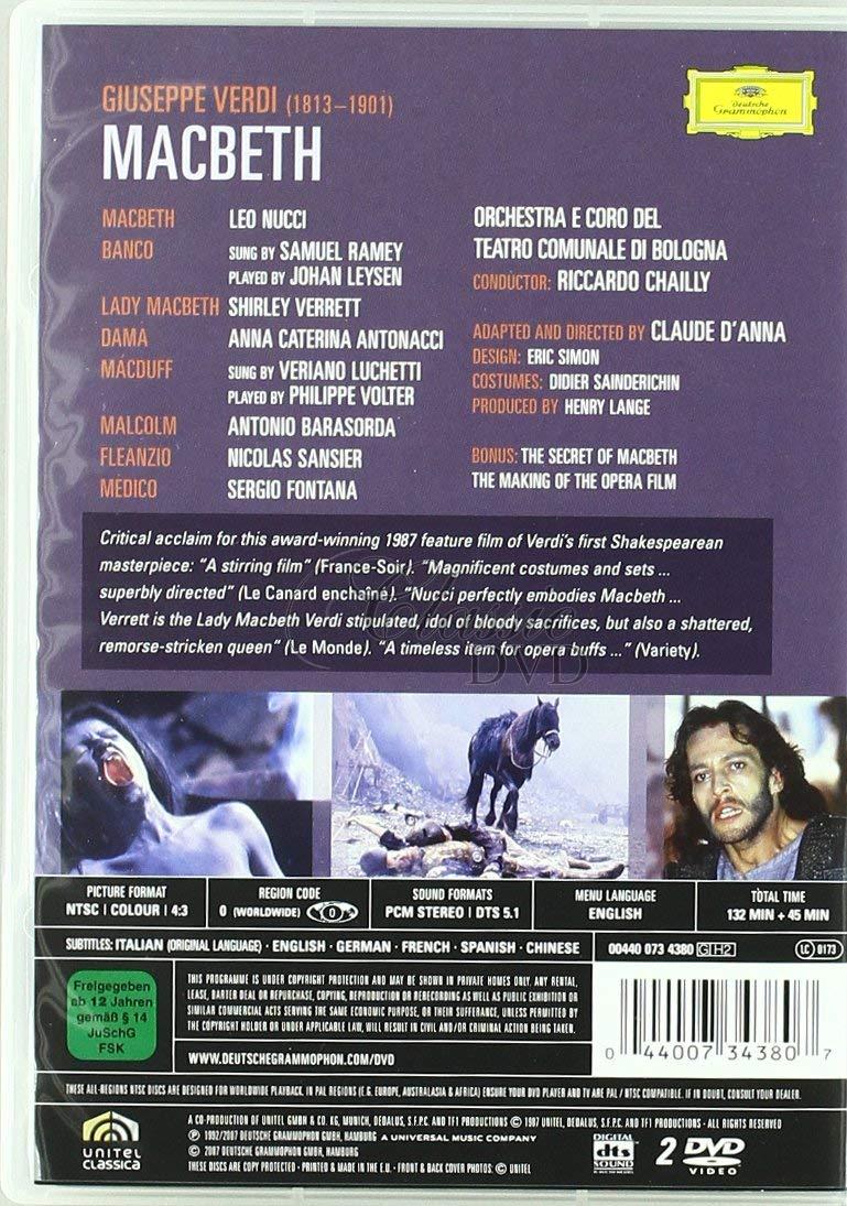 VERDI,G.: Macbeth. Shirley Verrett · Leo Nucci · Samuel Ramey (2DVD)