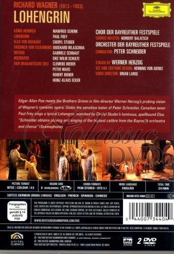WAGNER,R.: Lohengrin. Paul Frey · Cheryl Studer · Gabriele Schnaut (2DVD)