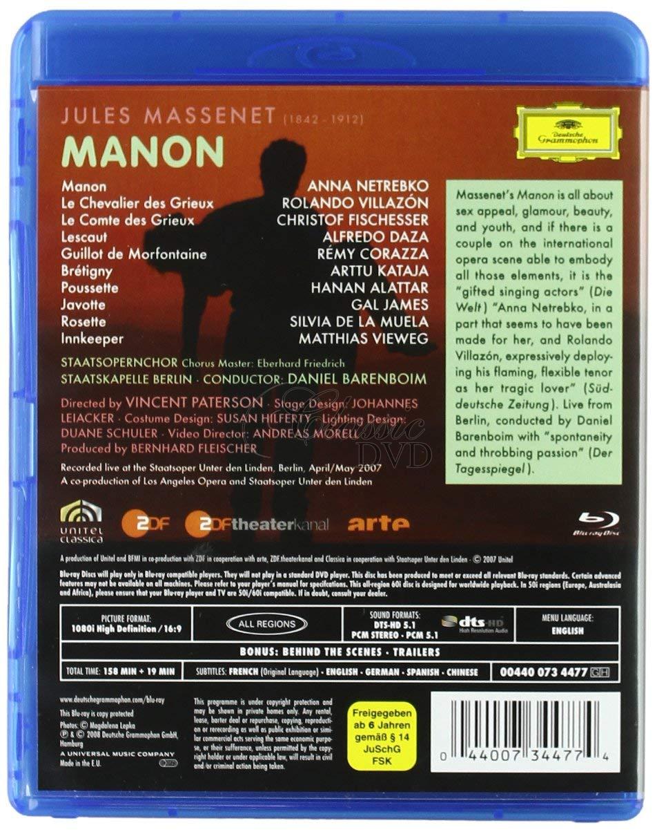 MASSENET,J.: Manon - Anna Netrebko · Rolando Villazón (Blu-ray)
