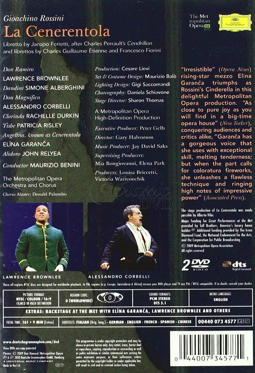 ROSSINI,G.: La Cenerentola - Popelka. Elina Garanca. Metropolitan Opera (2DVD)