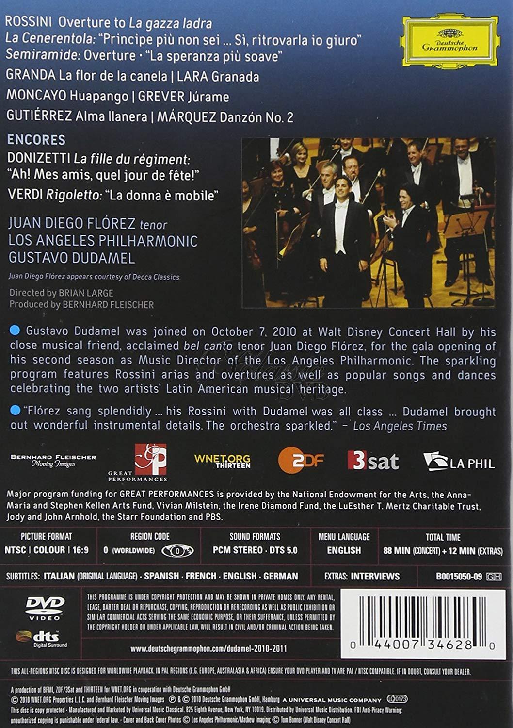 Opening Gala 2010 - Juan Diego Flórez · Los Angeles Philharmonic. Gustavo Dudamel (DVD)