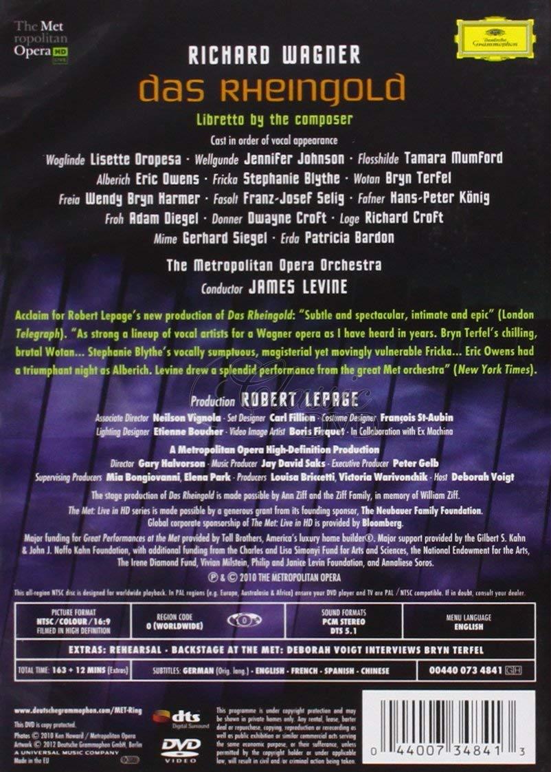 WAGNER,R.: Das Rheingold - Zlato Rýna. Metropolitan Opera. James Levine (DVD)