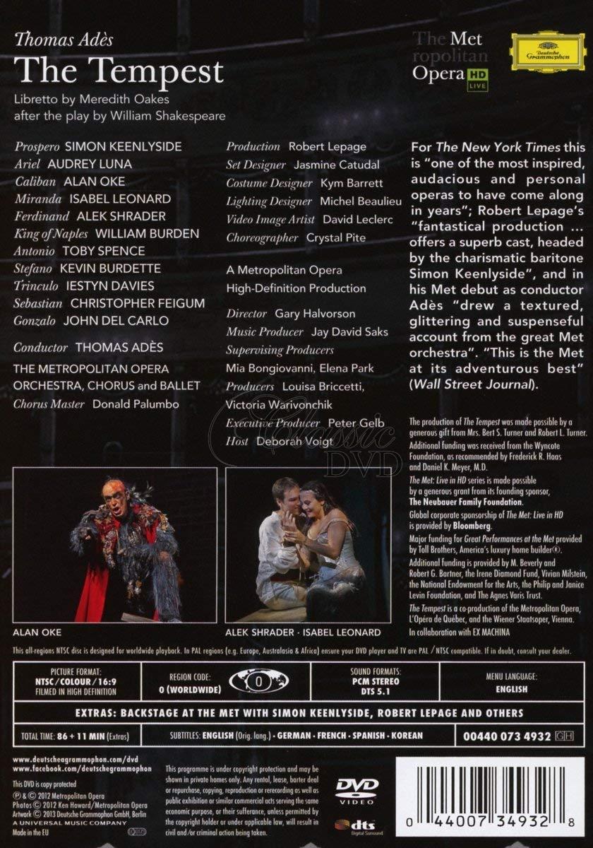THOMAS ADÈS The Tempest (DVD)