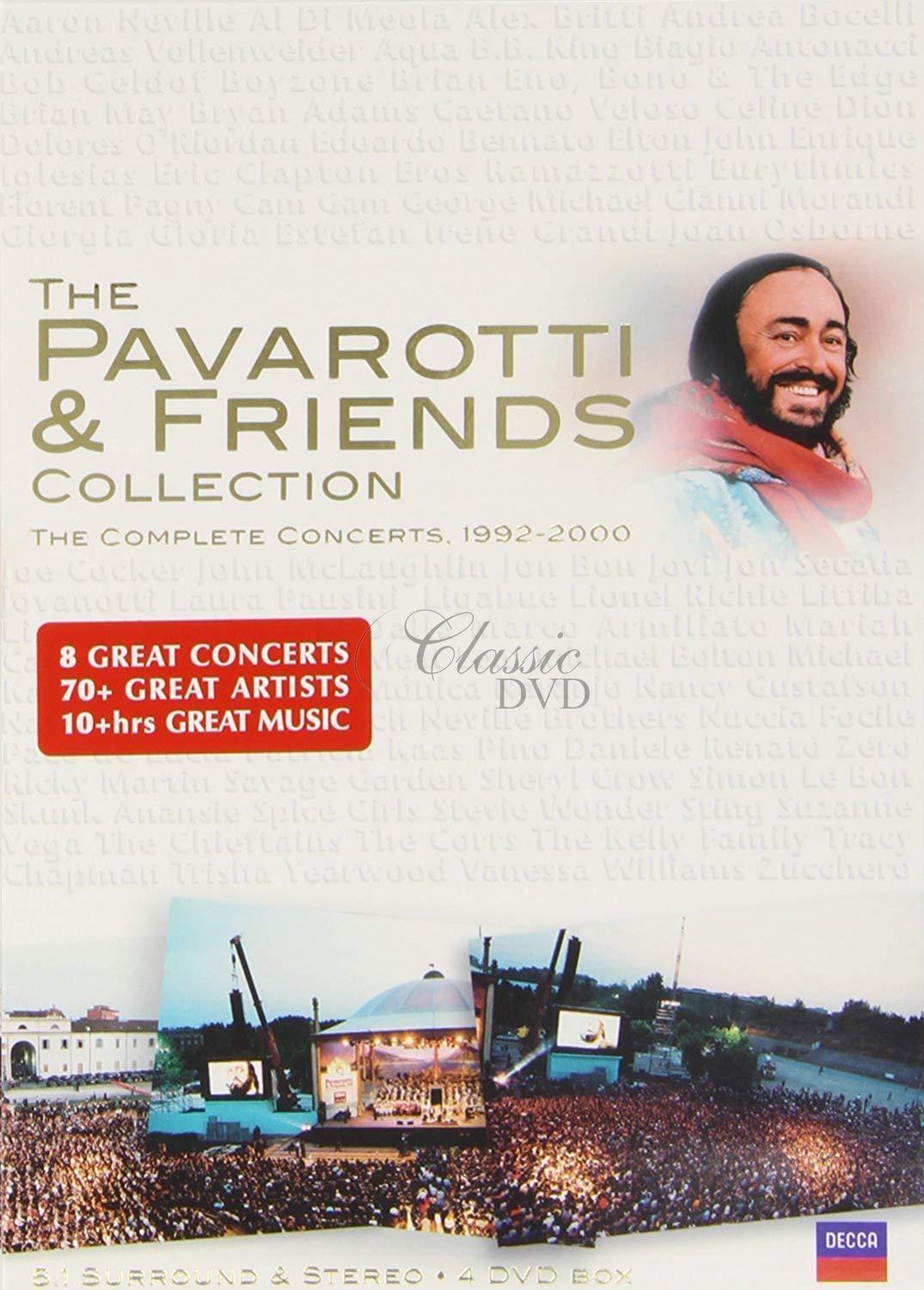 PAVAROTTI & FRIENDS: Complete Concerts 1992-2000 (4DVD)