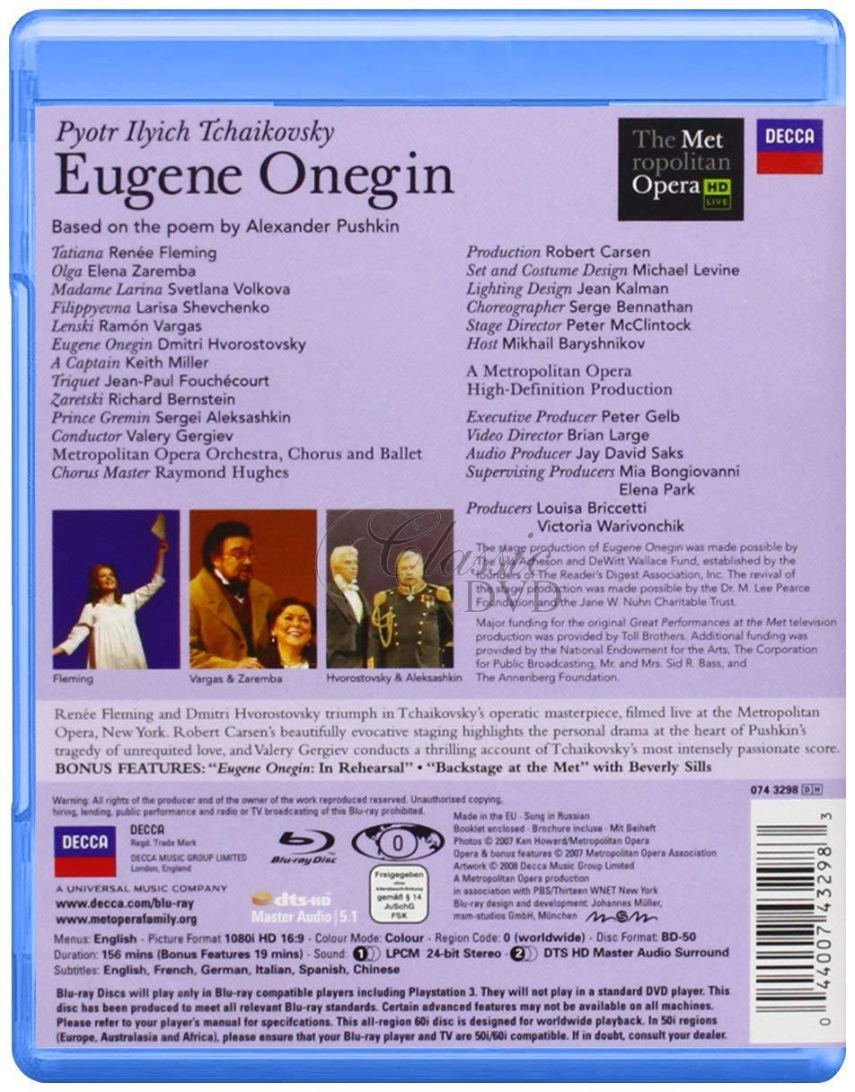 ČAJKOVSKIJ,P.I.: Evžen Oněgin. Fleming · Vargas · Hvorostovsky (Blu-ray)