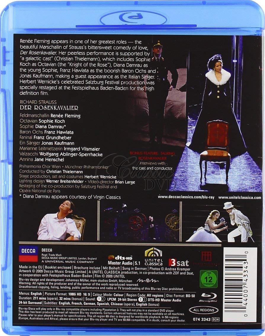 STRAUSS,R.: Der Rosenkavalier - Růžový kavalír. Fleming · Koch · Damrau (Blu-ray)