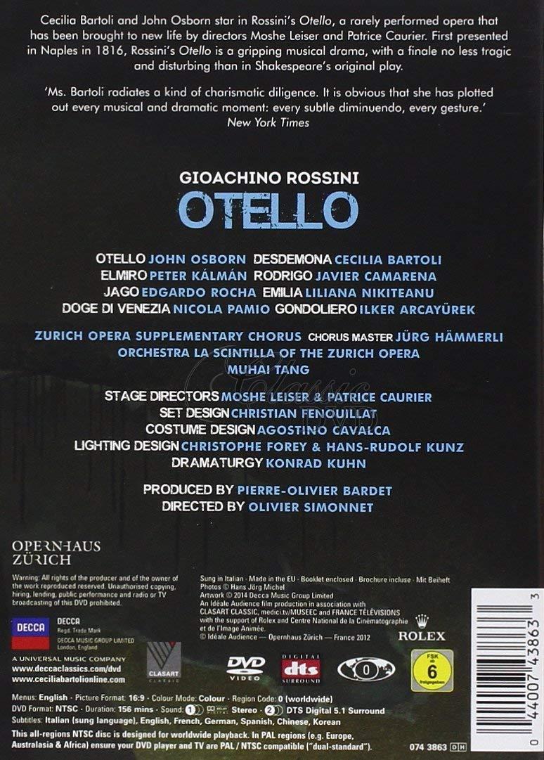 ROSSINI Otello / John Osborn · Cecilia Bartoli (DVD)