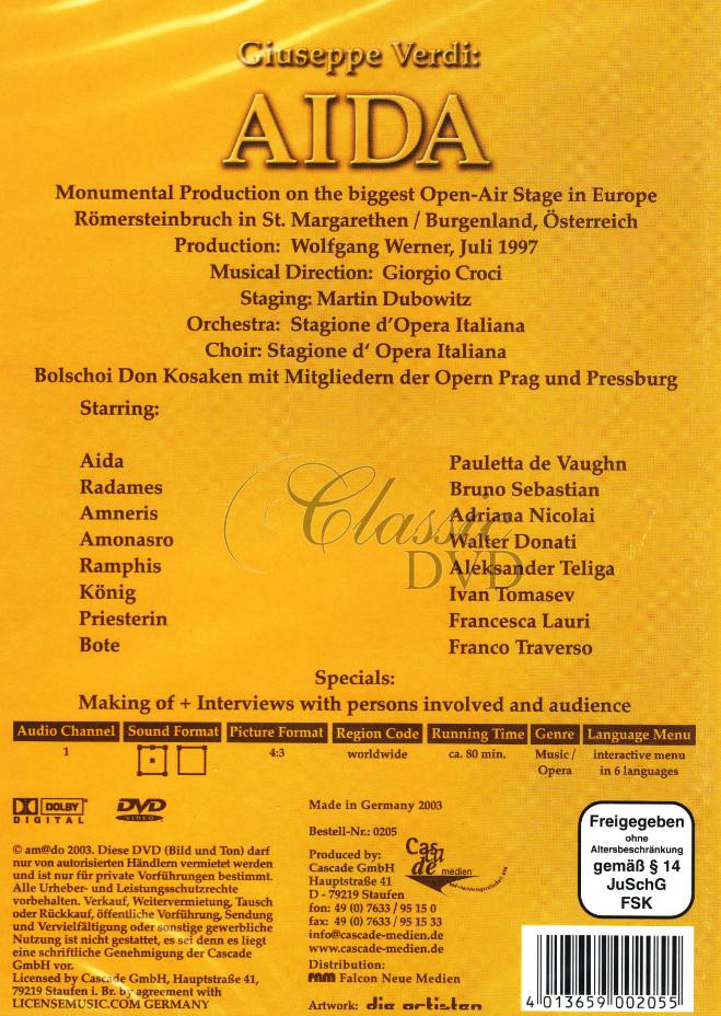 VERDI,G.: Aida (Stagione d`Opera Italiana) (DVD)