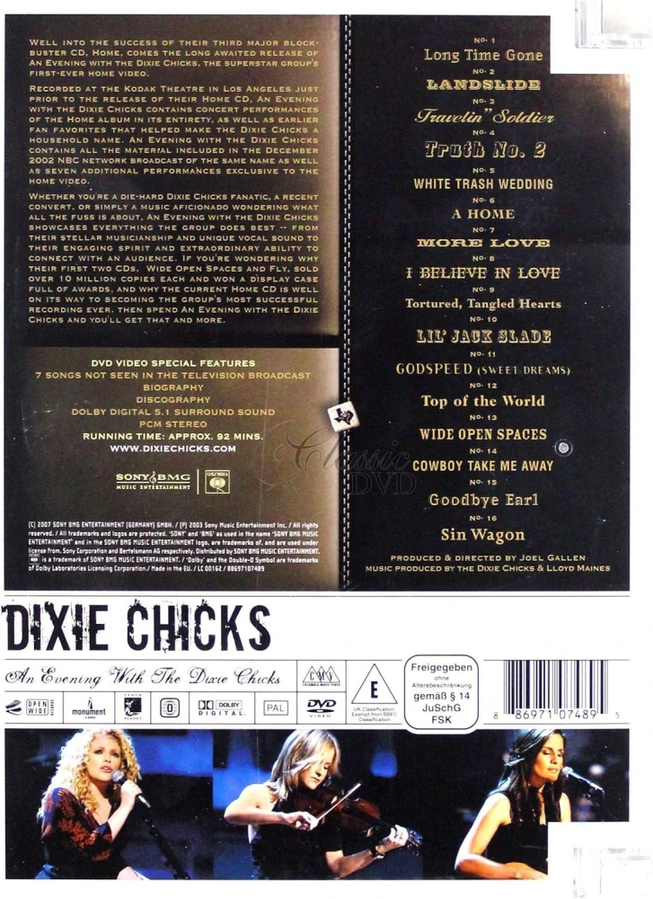 DIXIE CHICKS: An Evening With the Dixie Chicks (DVD)