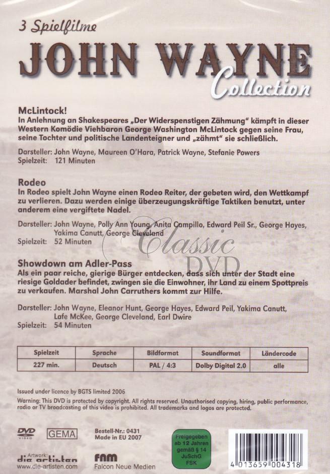 JOHN WAYNE COLLECTION: McLintock! Rodeo. Showdown (DVD)