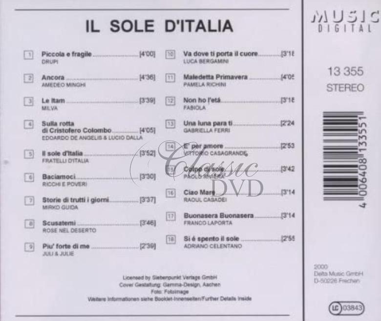 18 ITALO POP HITS: Il Sole D'Italia (CD)