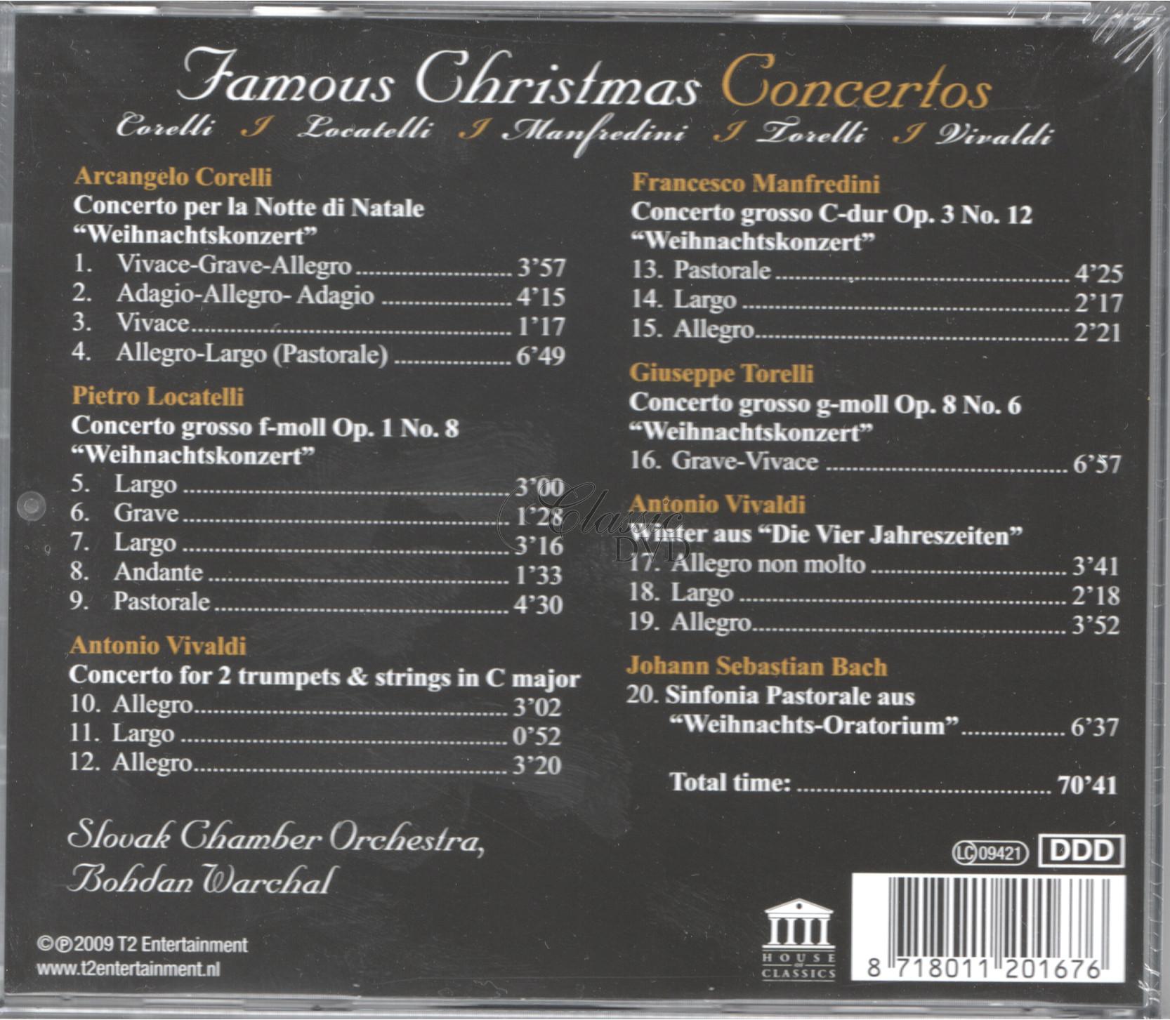 FAMOUS CHRISTMAS CONCERTOS - Vánoční koncerty (CD)