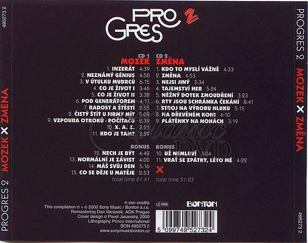 PROGRES 2 - MOZEK (1984) + ZMĚNA (1987) + bonusy (2CD)