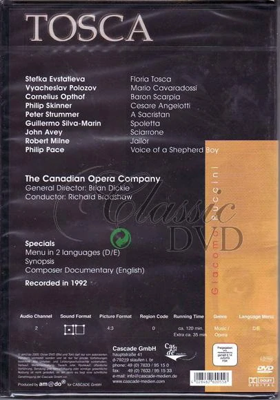 PUCCINI,G.: Tosca - Opera (DVD)