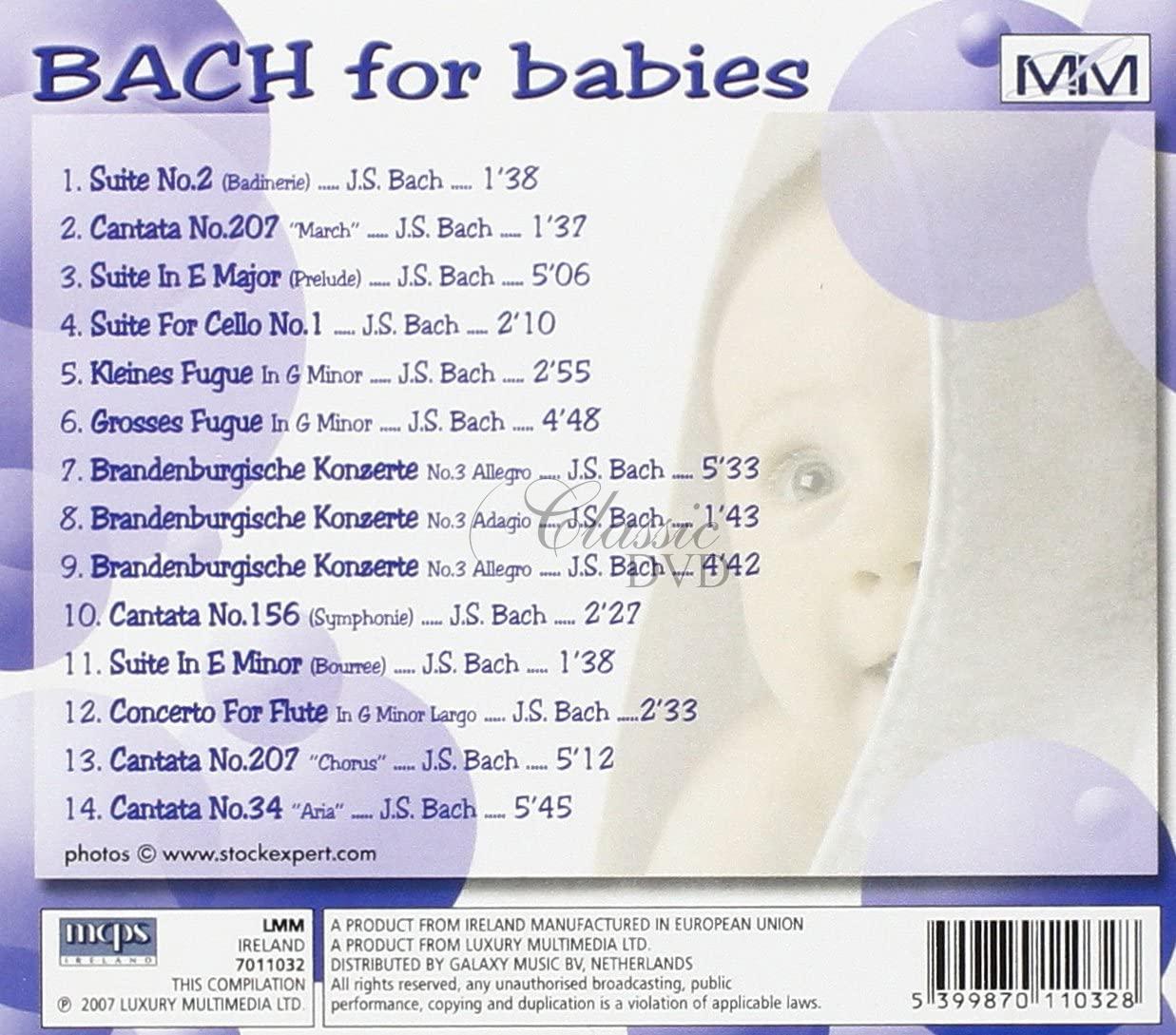 BEAUTIFUL BABIES: BACH - For Babies / Klasická hudba pro děti (CD)