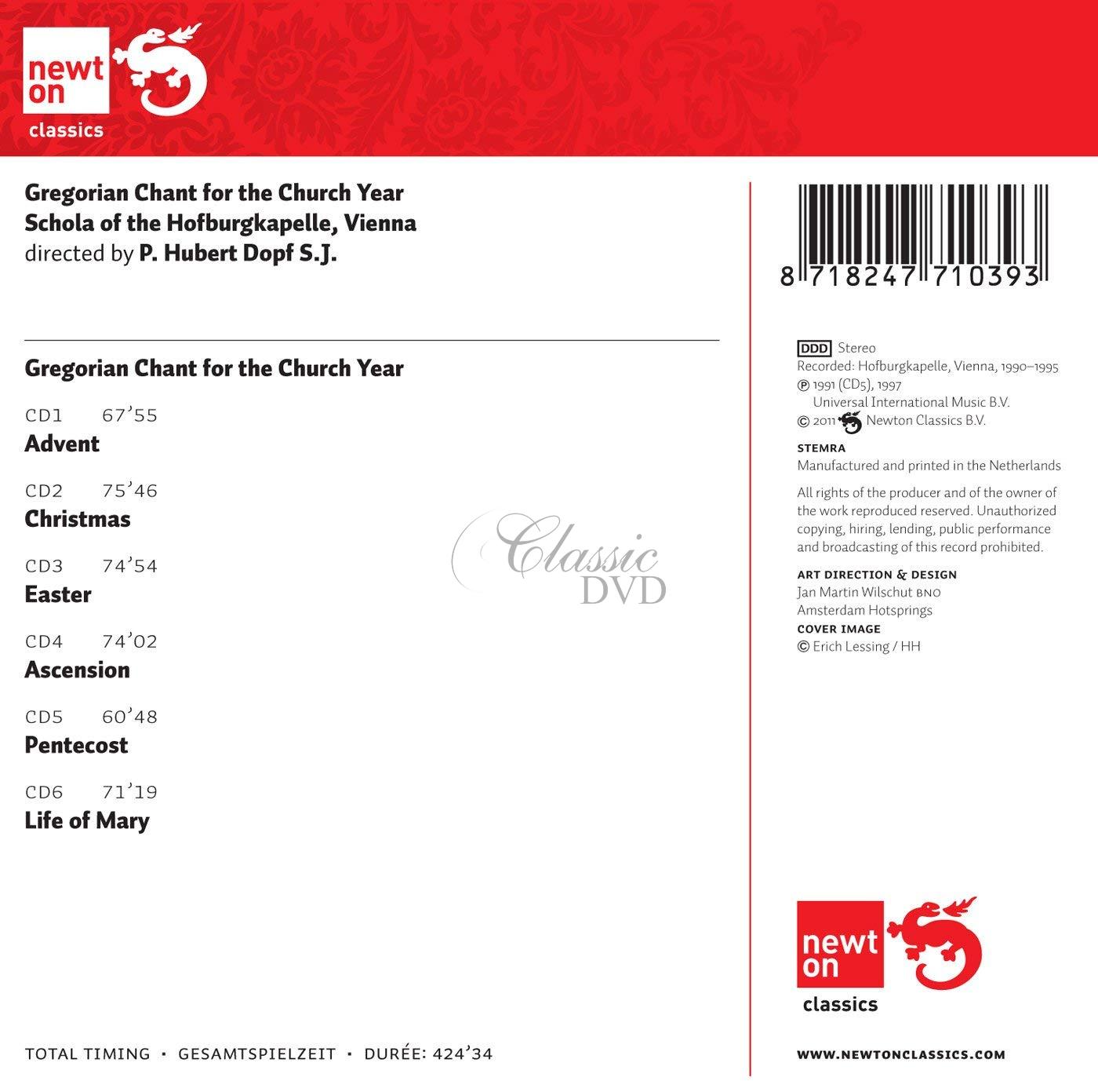 Gregorian Chant for The Church Year: Gregoriánské chorály (6CD)