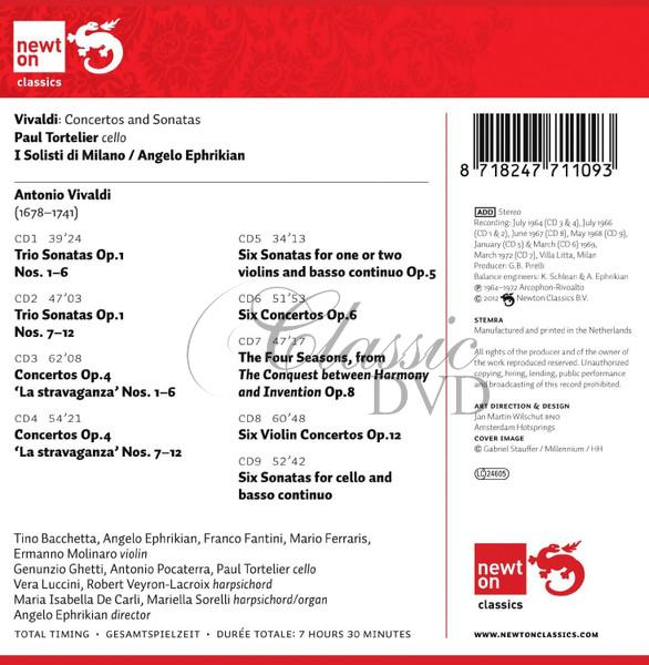Antono Vivaldi: Concertos & Sonatas / I Solisti di Milano (9CD)