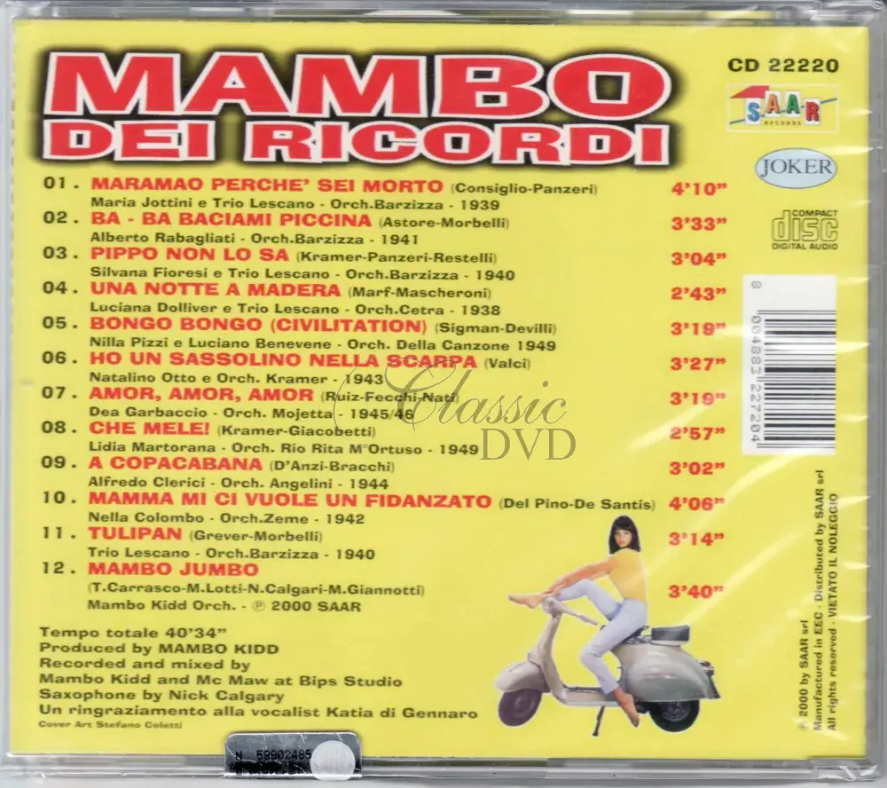 MAMBO DEI RICORDI (CD)