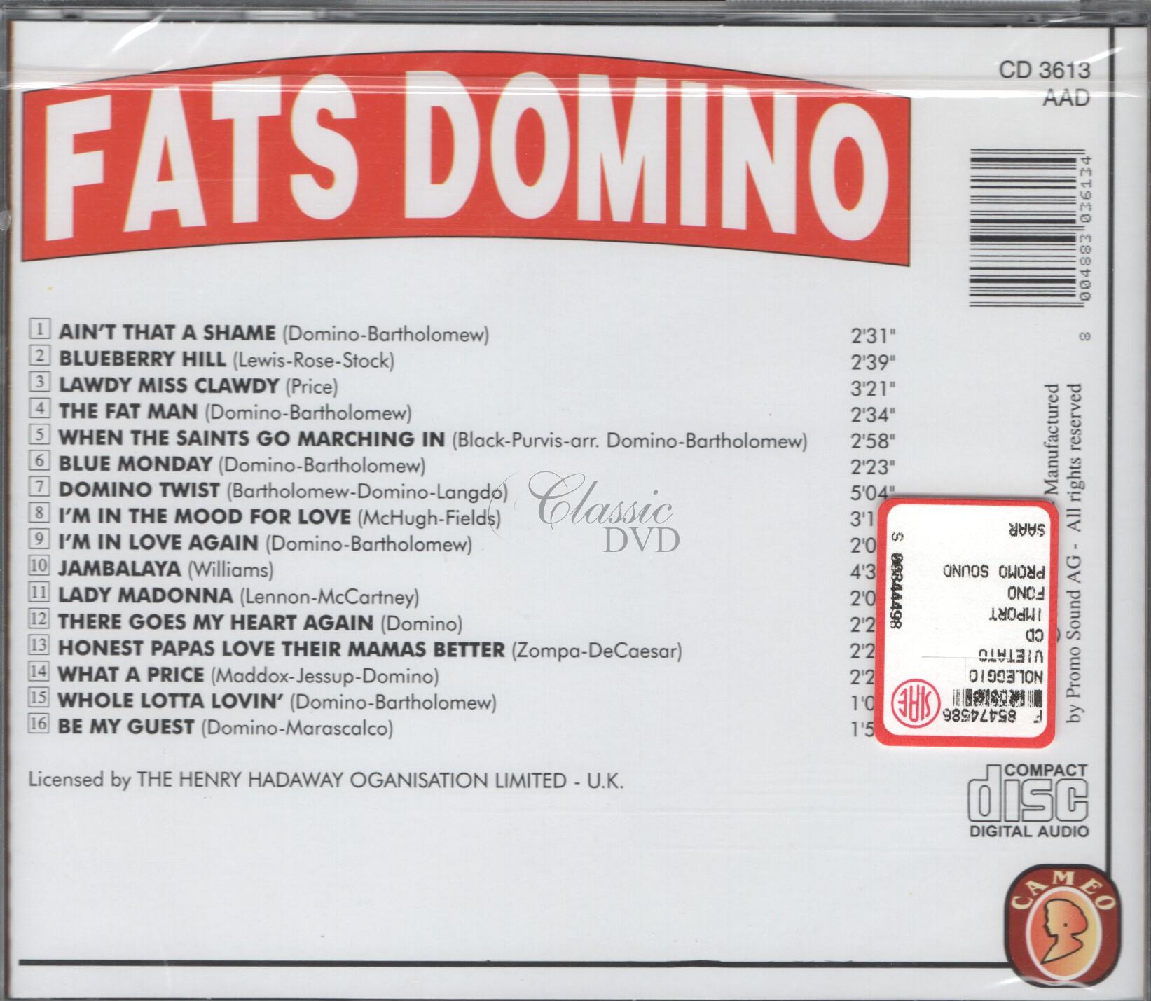 FATS DOMINO: The Best Of - Originální nahrávky (CD)