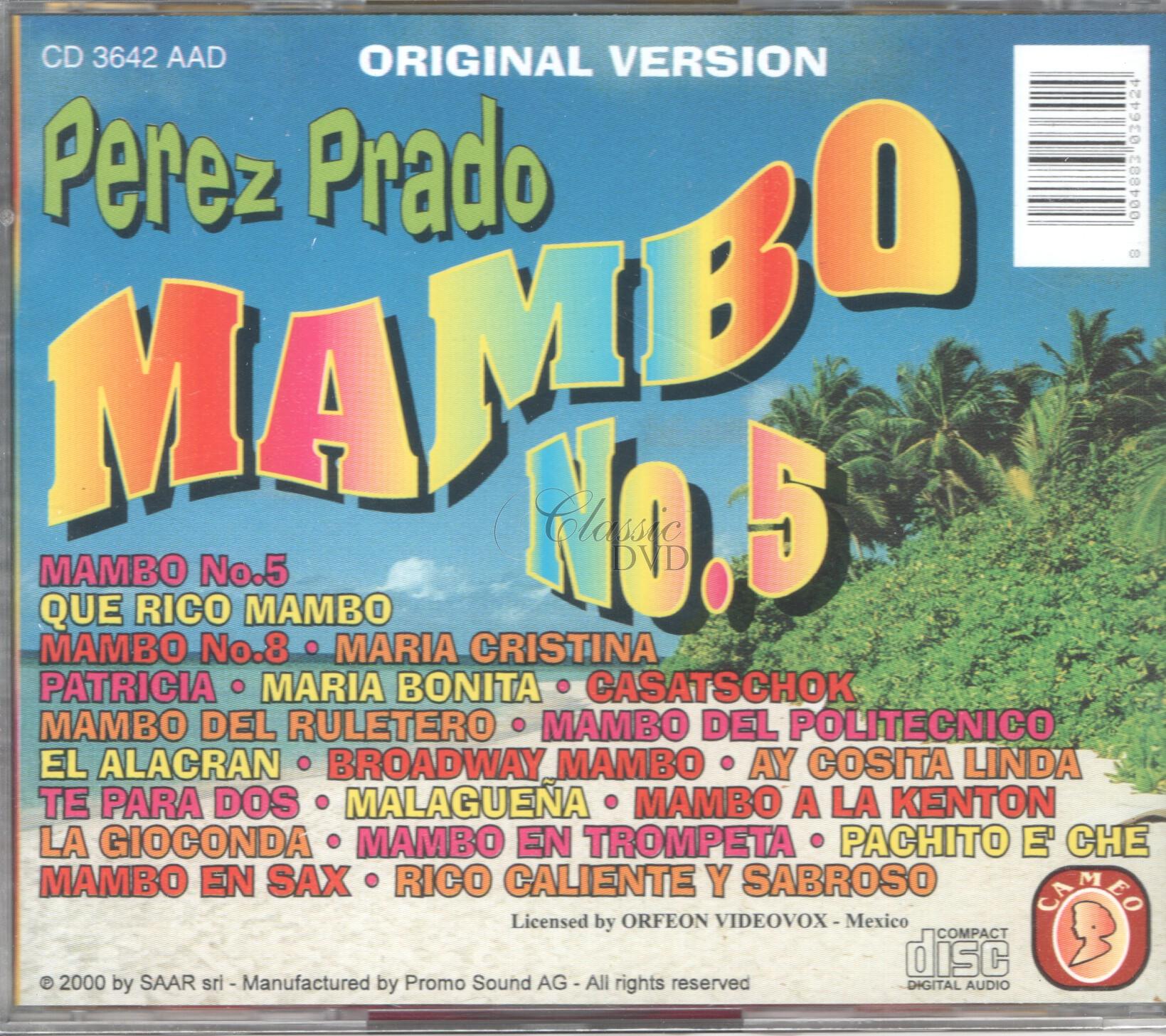 PEREZ PRADO: Mambo 5 - Originální nahrávky (CD)